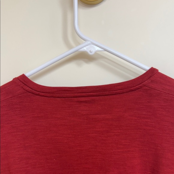 Hugo Boss Deep Red V-Neck Shirt - Picture 10 of 12